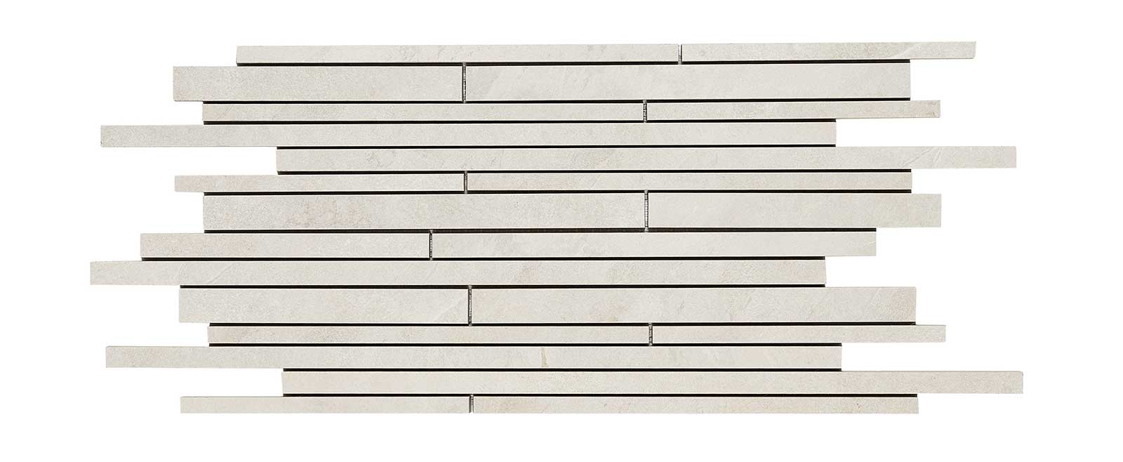 ARDESIA BIANCO MOSAICO BACCHETTA - M0AG - 30x60 RTT - Tile24 - online the tiles best suited to you